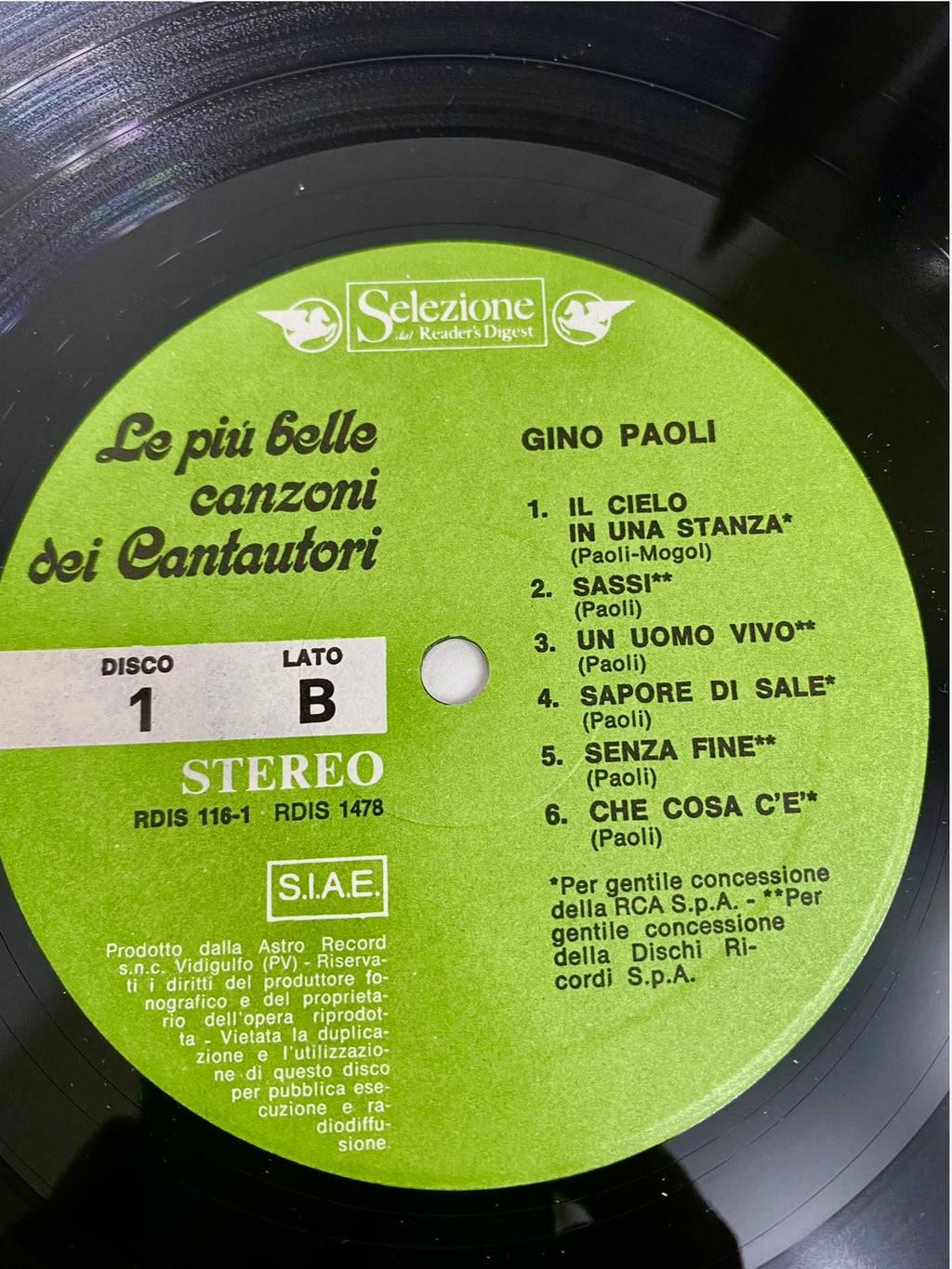 Cofanetto 10 LP Vinile "Le Più Belle Canzoni Dei Cantautori" - Selezione Reader's Digest (1980)