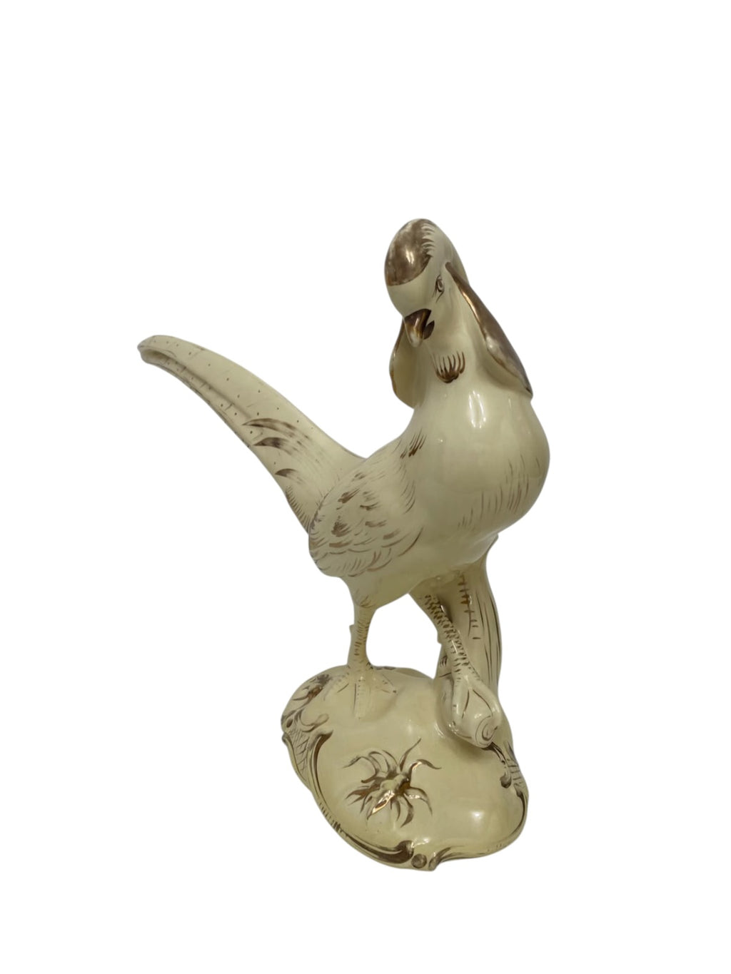 Scultura Fagiano in Ceramica Art Déco – Manifattura Sainte Radegonde (Francia)