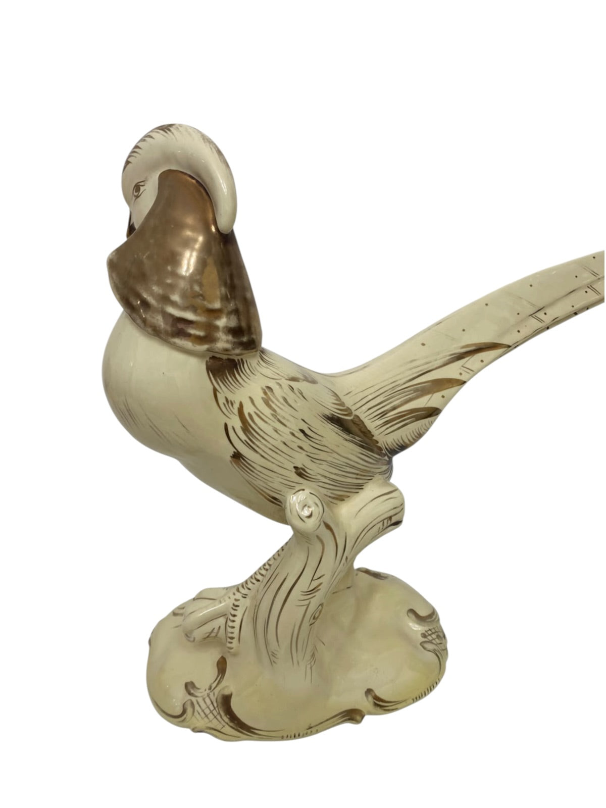 Scultura Fagiano in Ceramica Art Déco – Manifattura Sainte Radegonde (Francia)