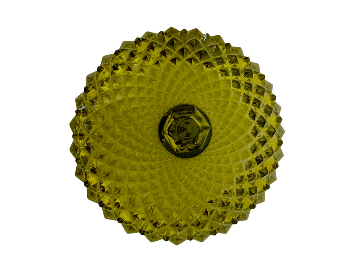 Alzata Bomboniera Vintage in Vetro Verde Oliva – Porta Caramelle / Biscottiera Mid-Century