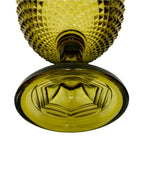 Alzata Bomboniera Vintage in Vetro Verde Oliva – Porta Caramelle / Biscottiera Mid-Century