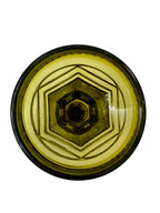 Alzata Bomboniera Vintage in Vetro Verde Oliva – Porta Caramelle / Biscottiera Mid-Century