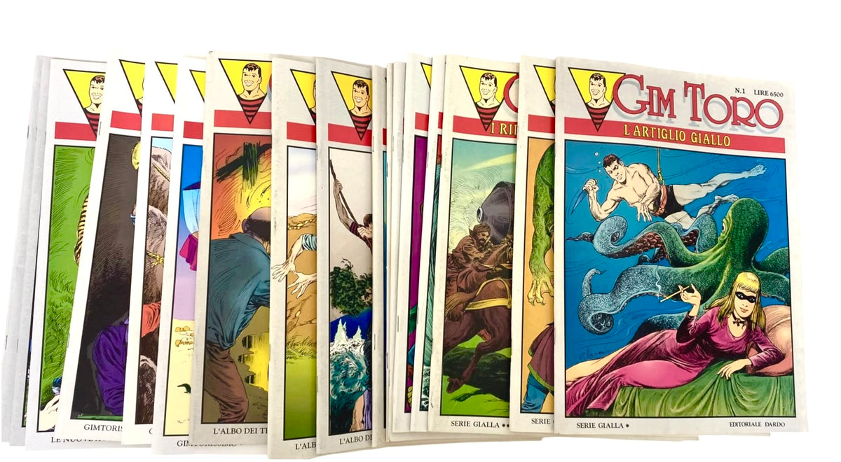 Lotto Fumetti GIM TORO dal n. 1 al 26 COMPLETO - Ristampa Integrale Editoriale Dardo